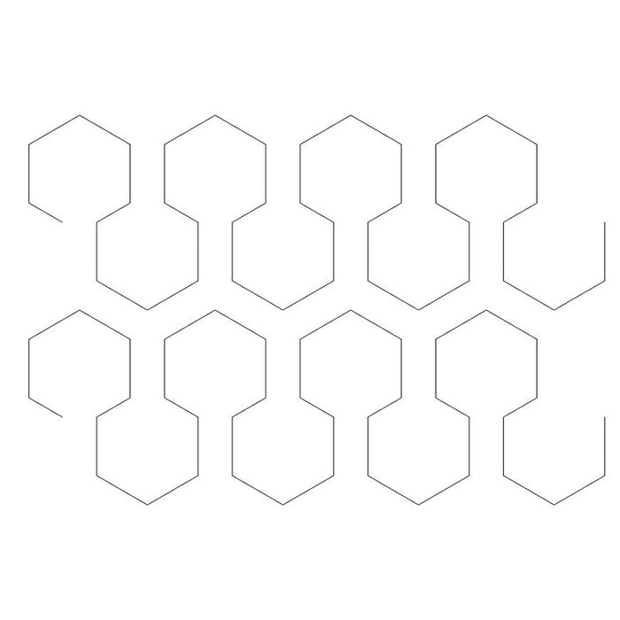 Honeycomb quilting pattern