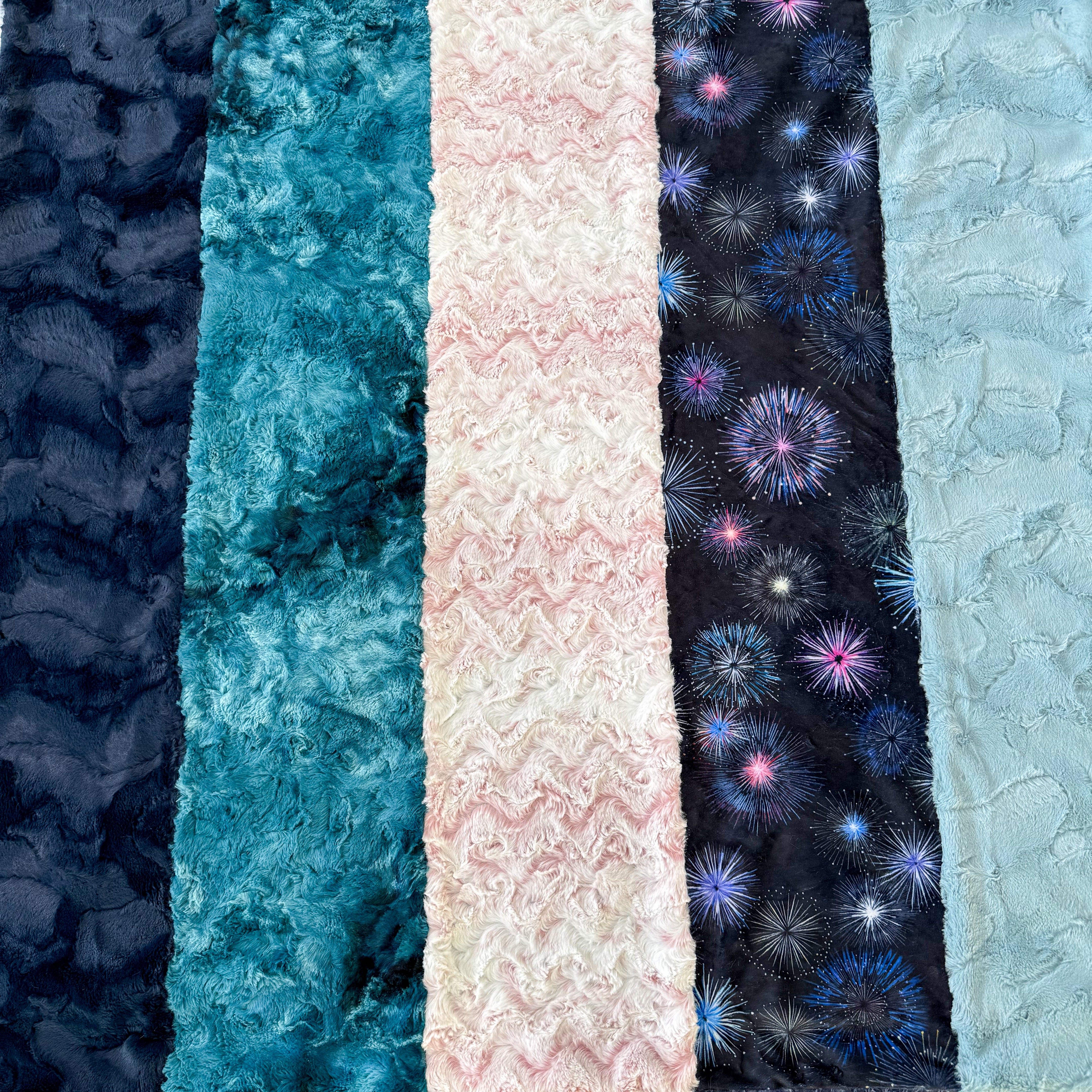 Monthly Bundle 5 Pack of 10" x 60" Luxe Cuddle Strips (July26) - Shannon Fabrics