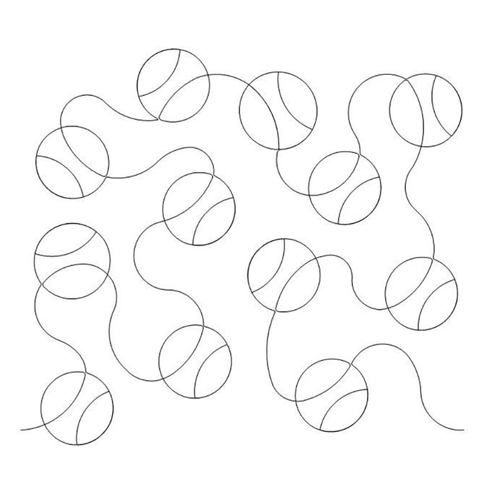 Just Baseballs quilting pattern