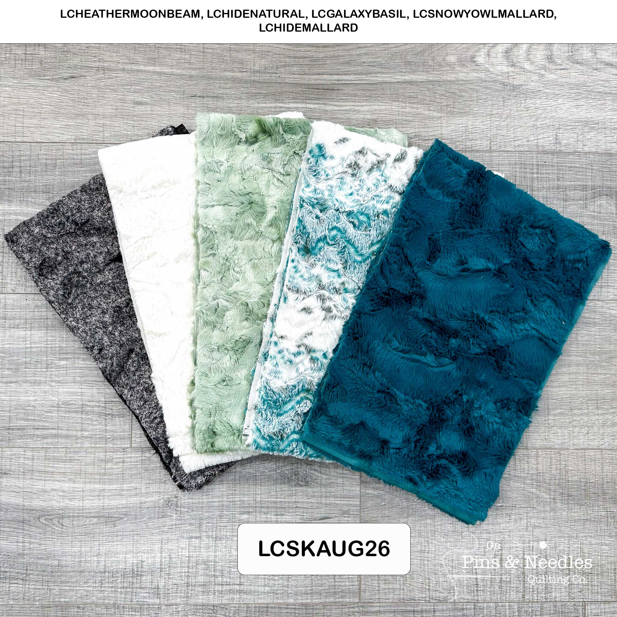 Monthly Bundle 5 Pack of 10" x 60" Luxe Cuddle Strips (Aug26) - Shannon Fabrics