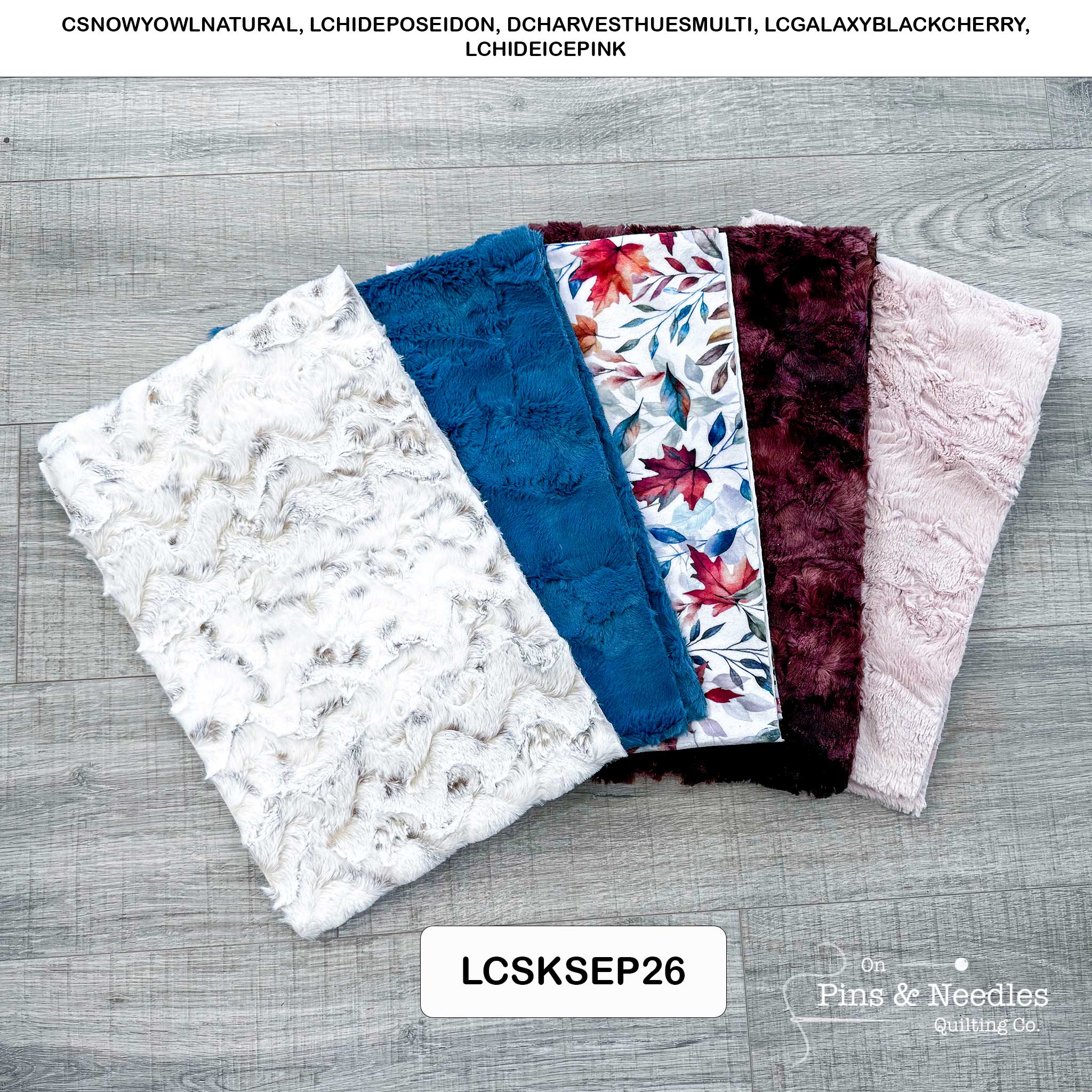 Monthly Bundle 5 Pack of 10" x 60" Luxe Cuddle Strips (Sep26) - Shannon Fabrics