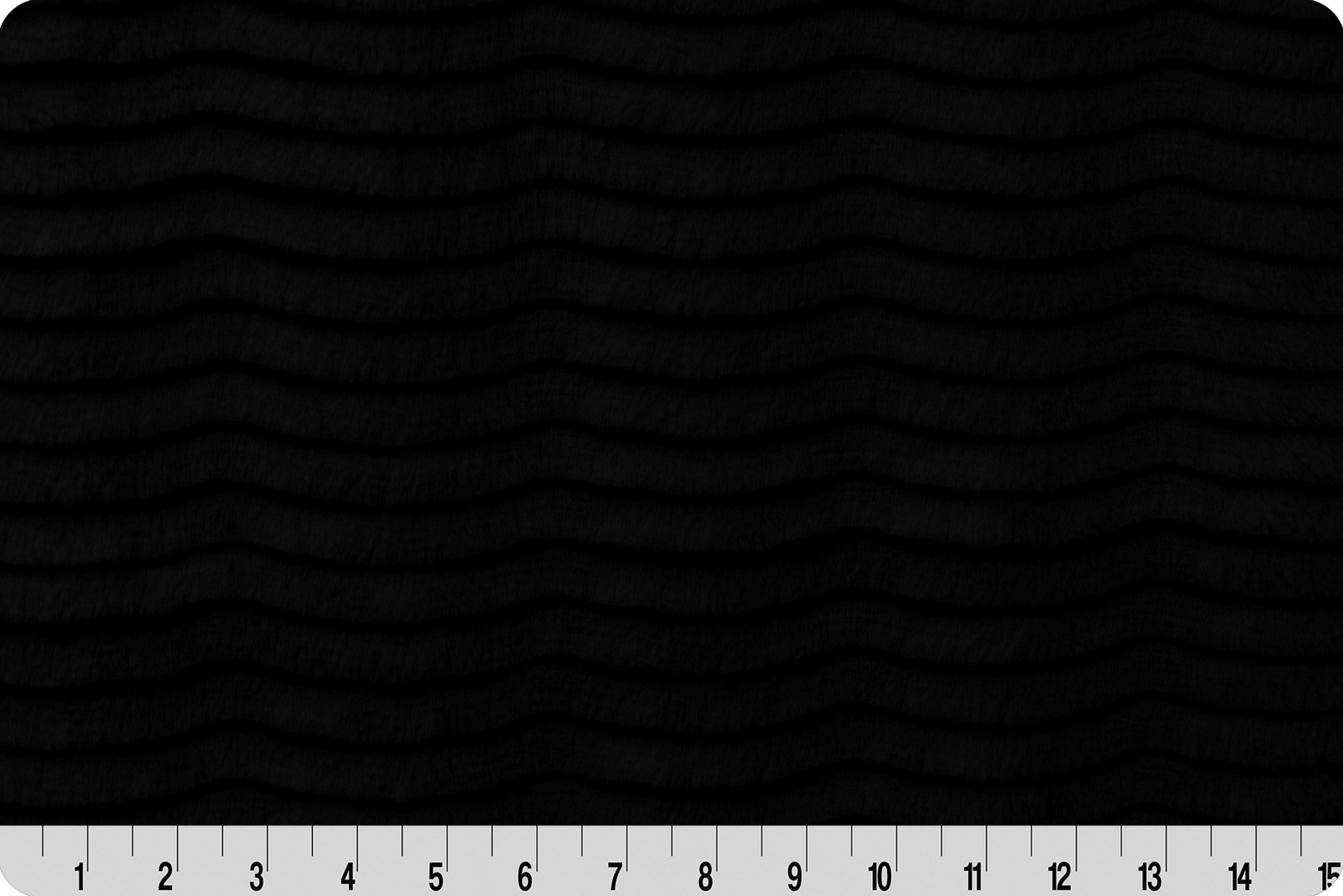 Shannon Fabrics Luxe Cuddle Oceana Black Minky Fabric