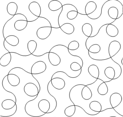 Loop Meander quilting pattern
