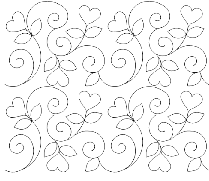 Love Grows quilting pattern