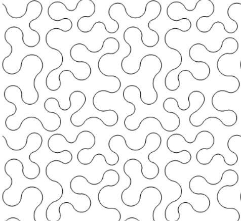 Meander quilting pattern