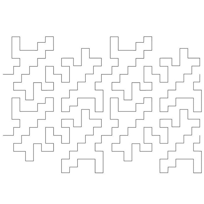 Metrolocked quilting pattern