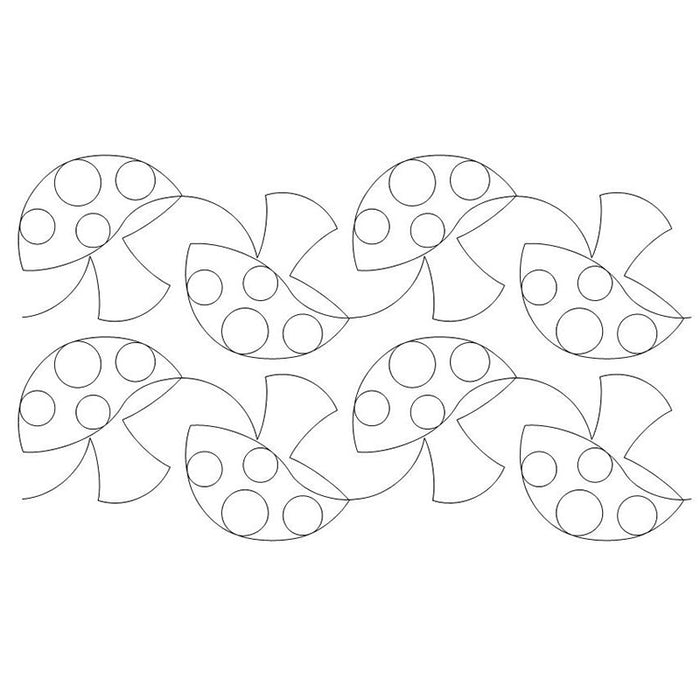 Mushrooms quilting pattern