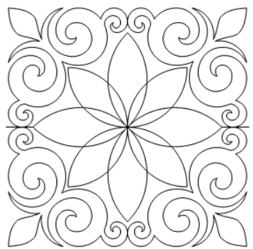 Ornate Tile 1 quilting pattern