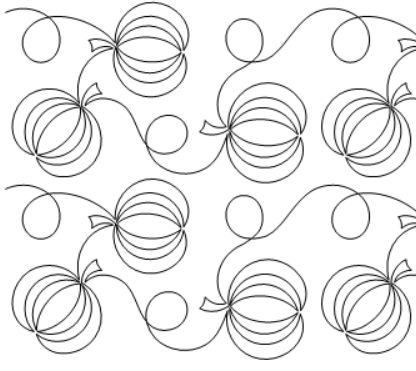 Pumpkins and Loops quilting pattern