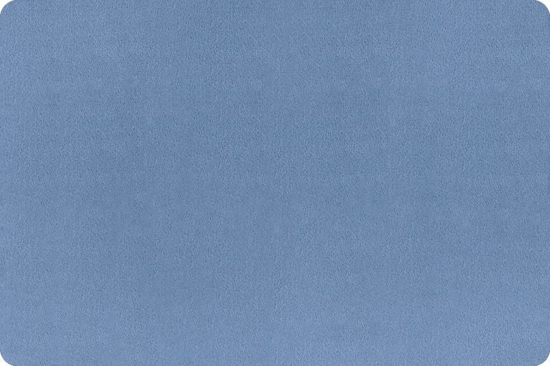 Shannon Fabrics Quilting Cuddle Solid Denim 1.5mm 45" Wide Minky Fabric