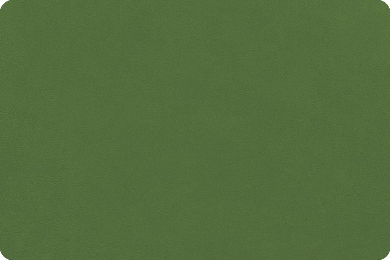 Shannon Fabrics Quilting Cuddle Solid Leaf 1.5mm 45" Wide Minky Fabric
