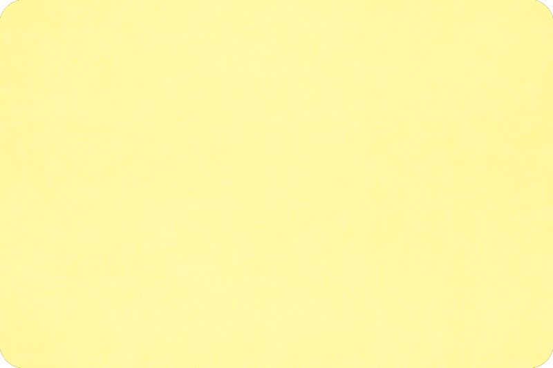 Shannon Fabrics Quilting Cuddle Solid Yellow 1.5mm 45" Wide Minky Fabric