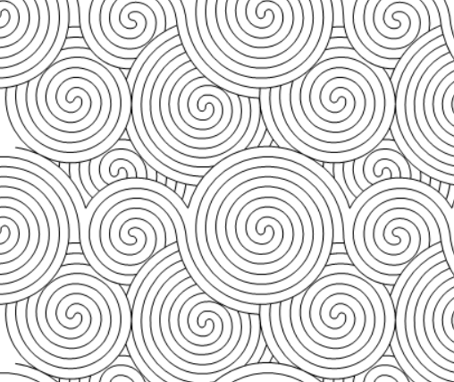 Raindrops on Water Modern quilting pattern