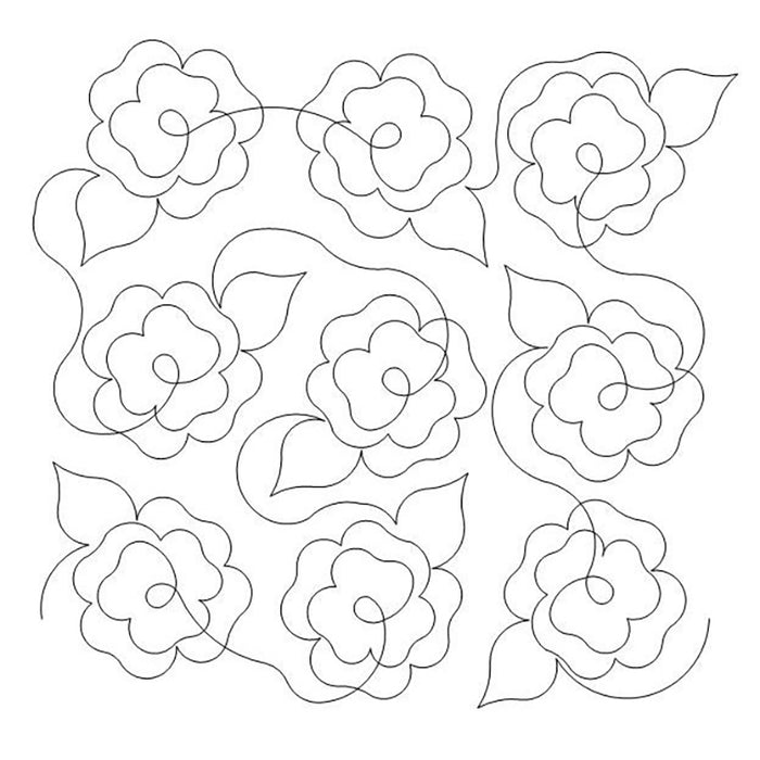 Simply Roses quilting pattern