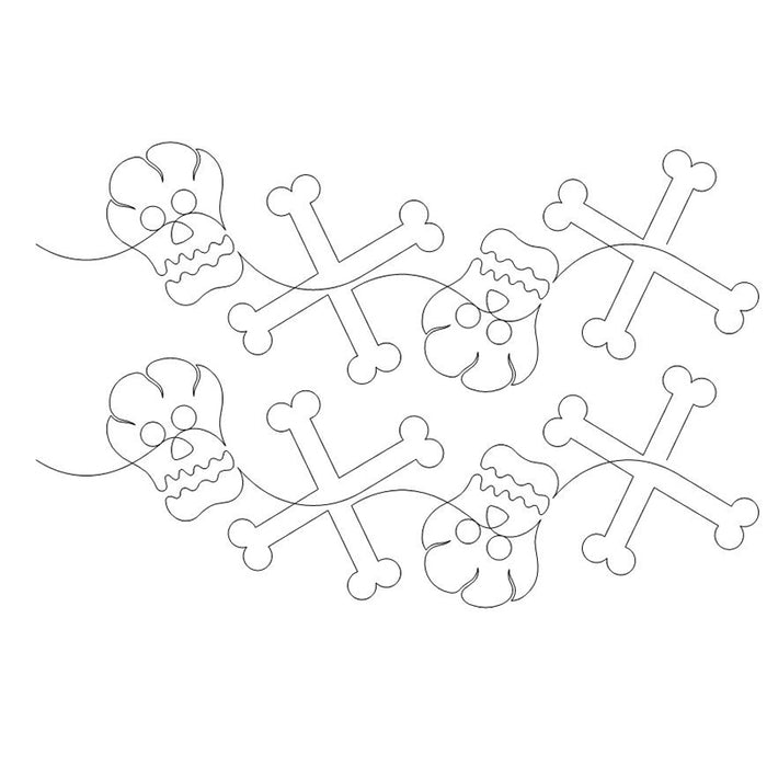 Skull & Crossbones quilting pattern