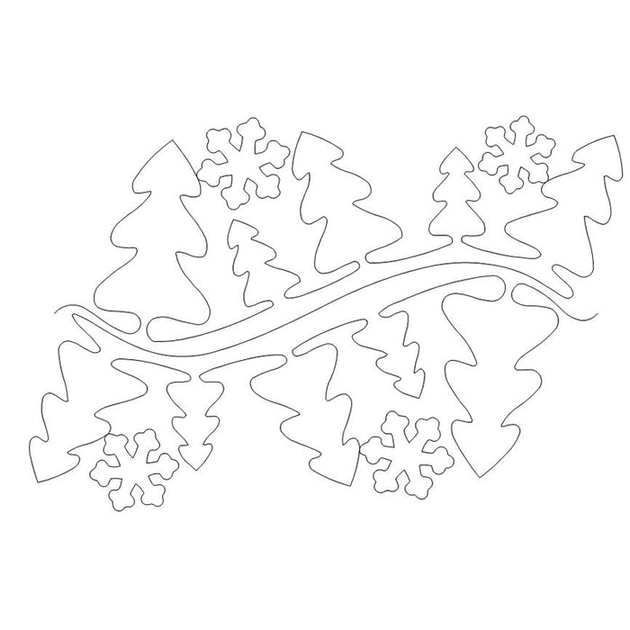 Snow in the Woods quilting pattern
