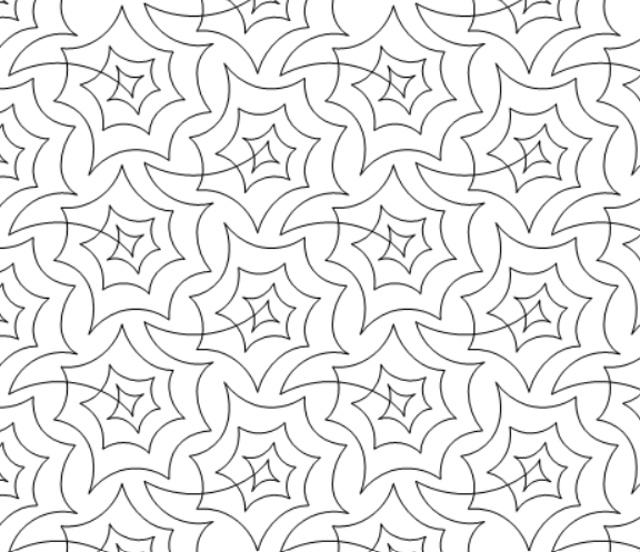 Spindle Webs quilting pattern