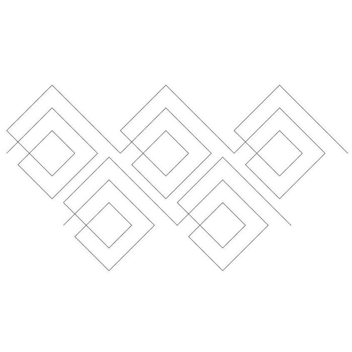 Squared quilting pattern