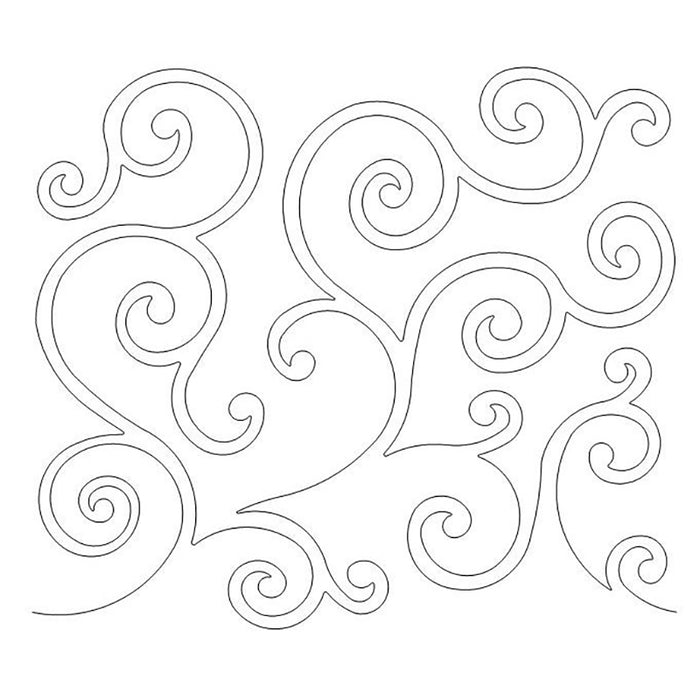 Surf quilting pattern