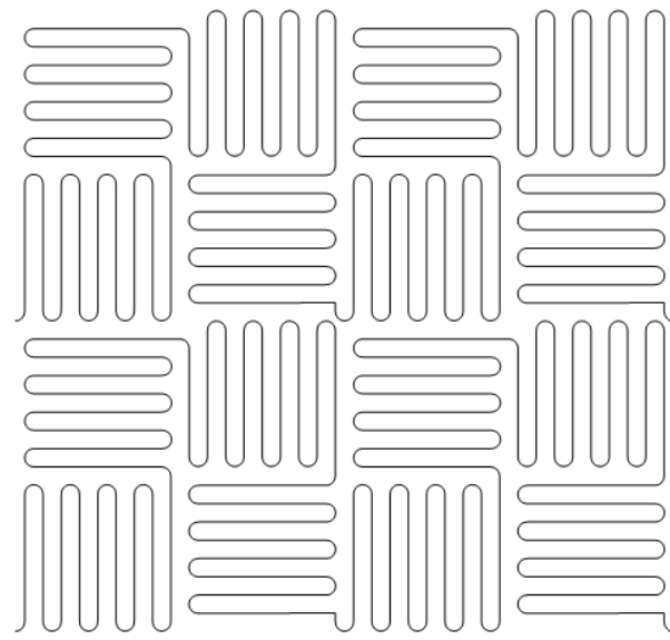 Tracks quilting pattern