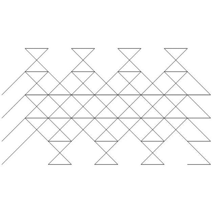 Triangle Loops quilting pattern