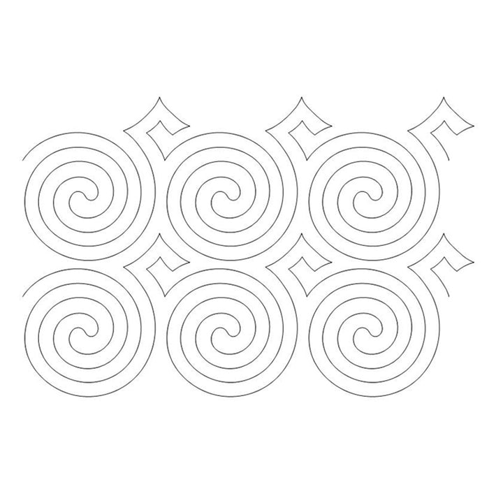 Turbulence quilting pattern