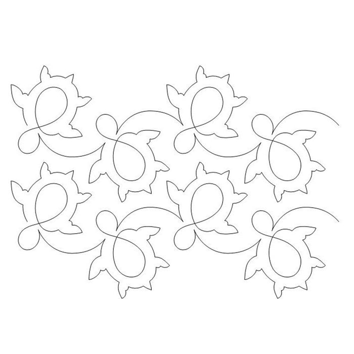 Turtles quilting pattern