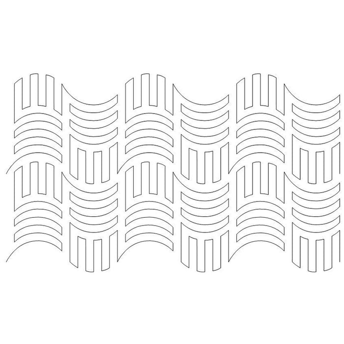 Waffled Basketweave quilting pattern