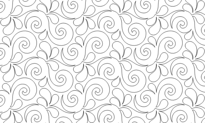Wave on Wave quilting pattern