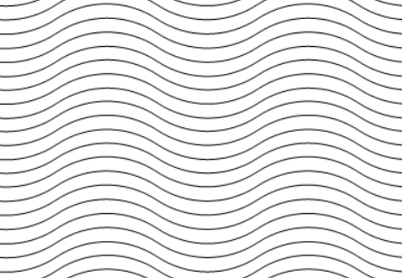 Waves quilting pattern