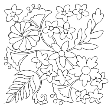 Wildflowers quilting pattern