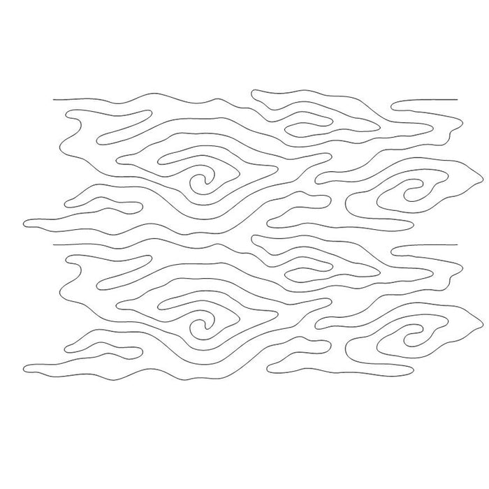 Wood Grain quilting pattern