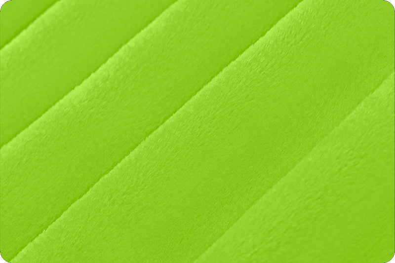 Shannon Fabrics Solid Cuddle 3 Dark Lime Green Minky Fabric