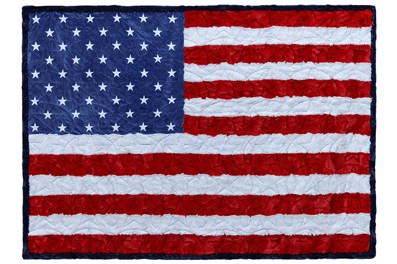 Shannon Fabrics Borderline Let Freedom Ring Cuddle Minky Blanket Kit 41"x59"