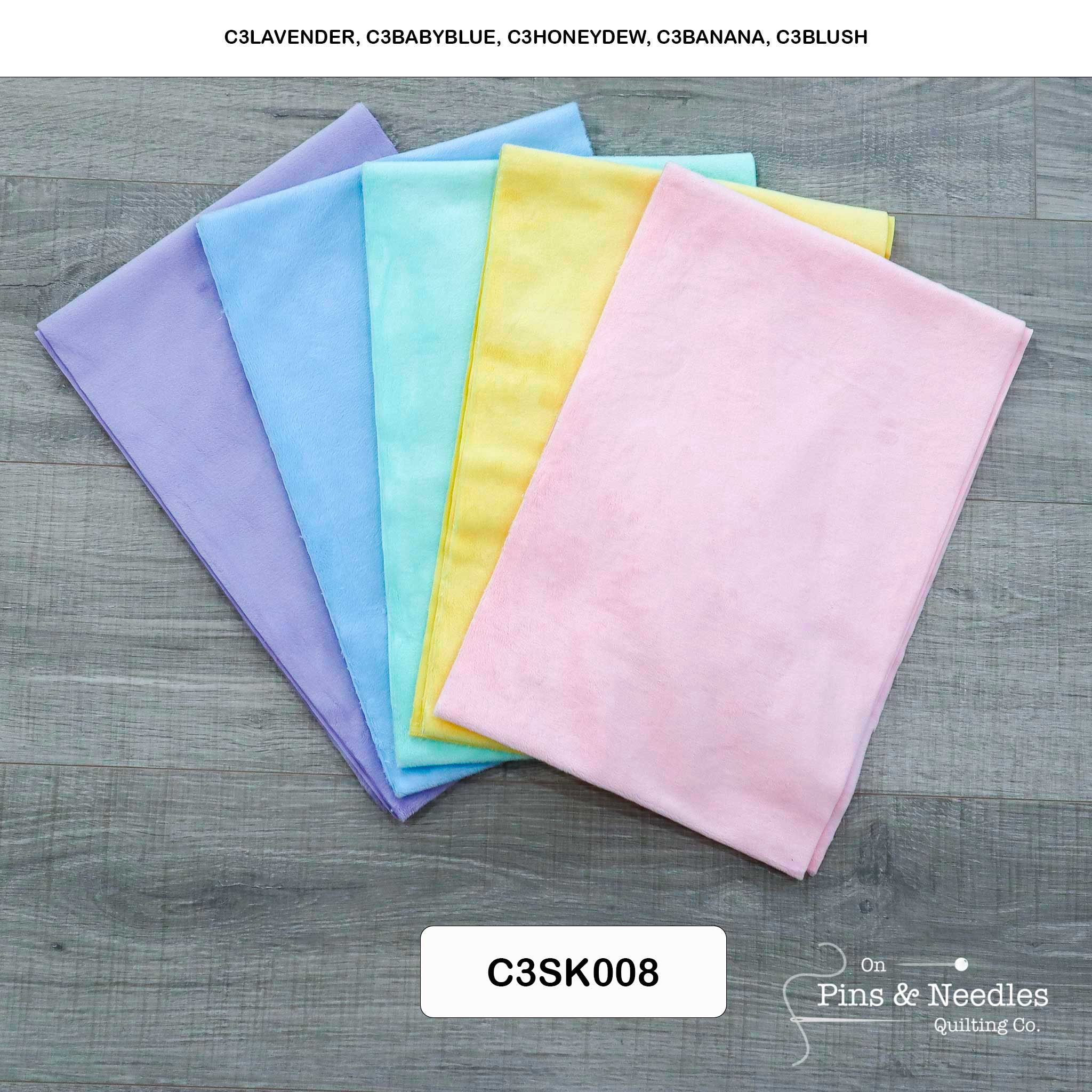 Limited Bundles 5 Pack of 10" x 60" Cuddle Strips - Shannon Fabrics - On Pins & Needles Quilting Co.