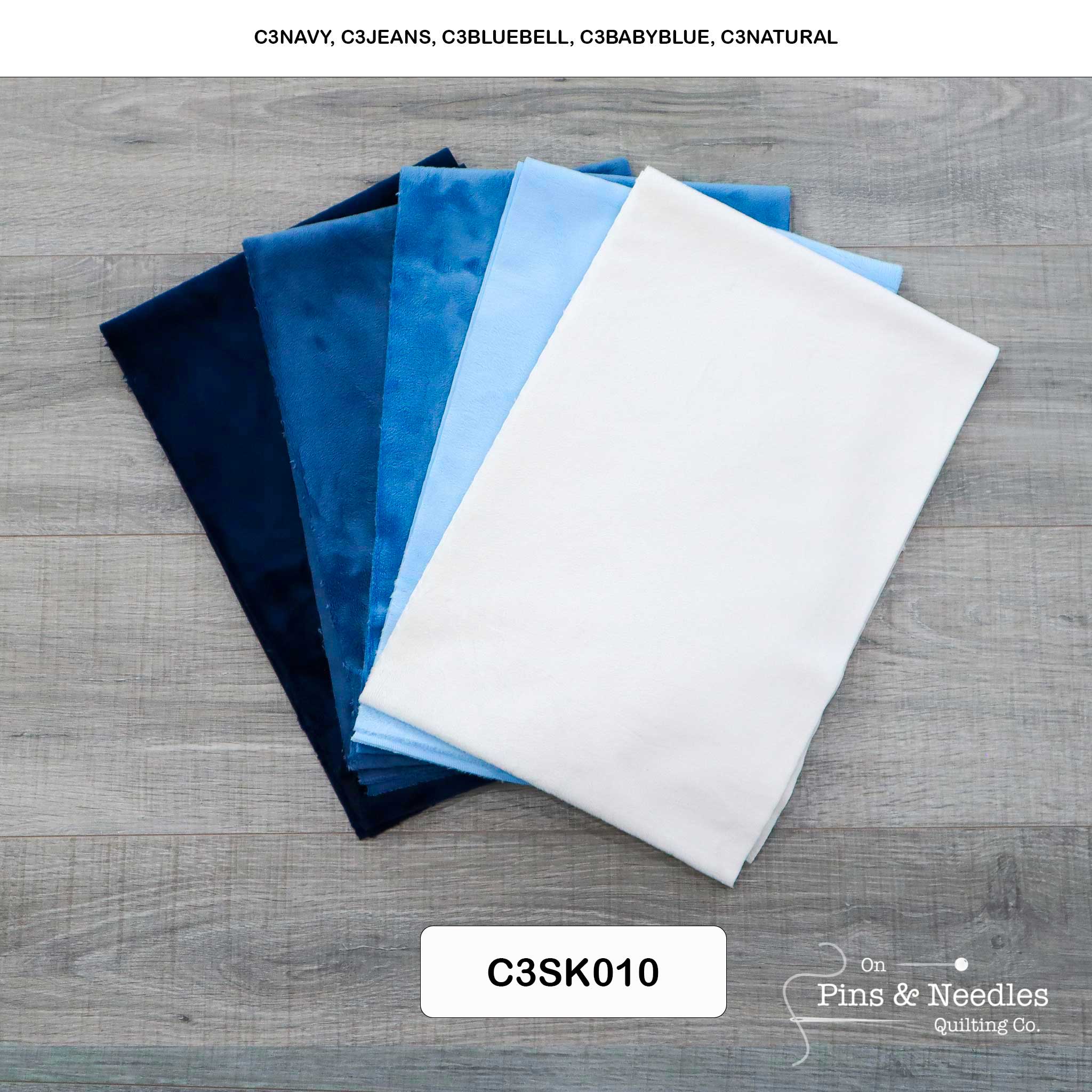 Limited Bundles 5 Pack of 10" x 60" Cuddle Strips - Shannon Fabrics - On Pins & Needles Quilting Co.