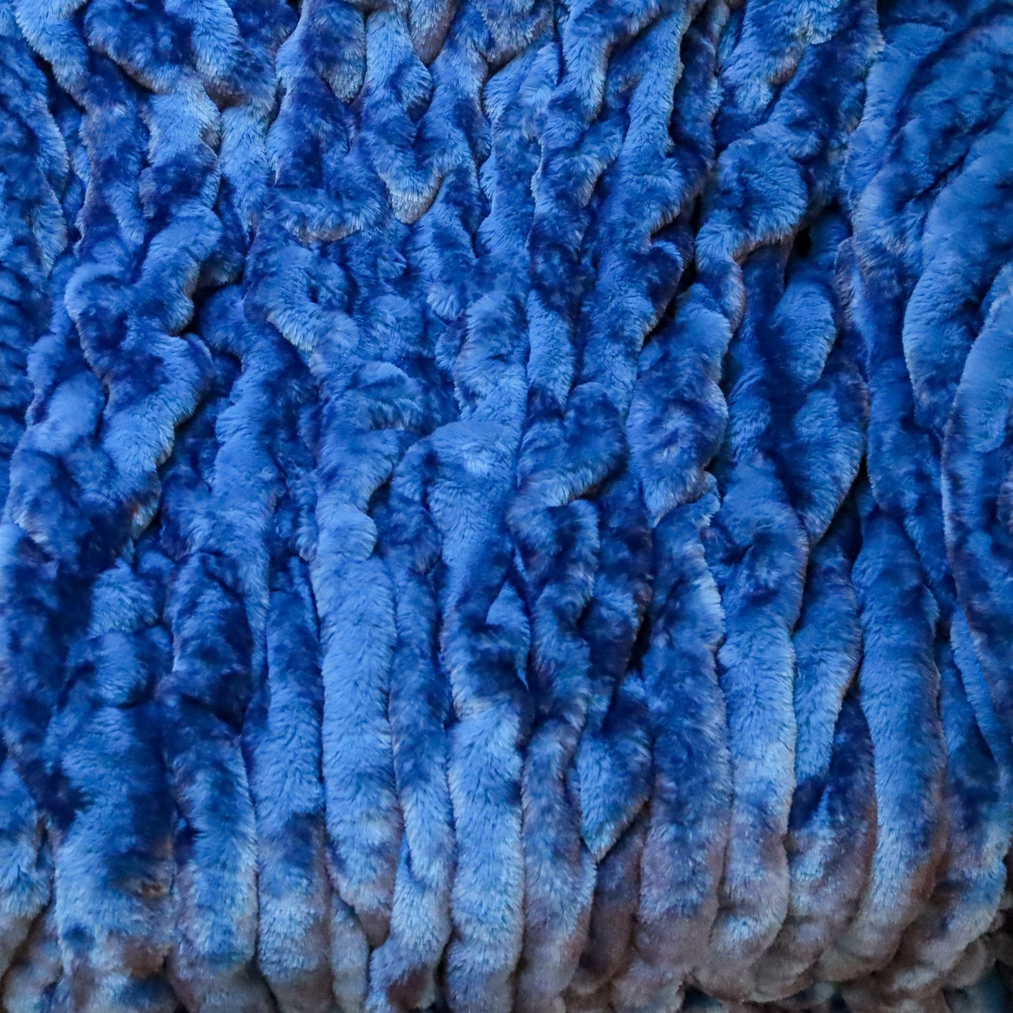 Minky Cuddle Blanket Luxe Milan Enzo Dark Sea - On Pins & Needles Quilting Co.