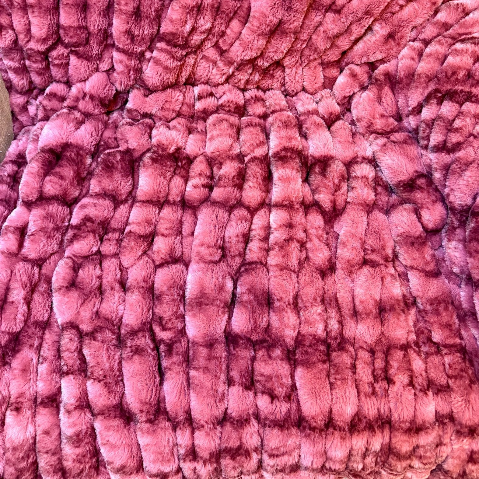 Minky Cuddle Blanket Luxe Milan Enzo Desert Rose - On Pins & Needles Quilting Co.