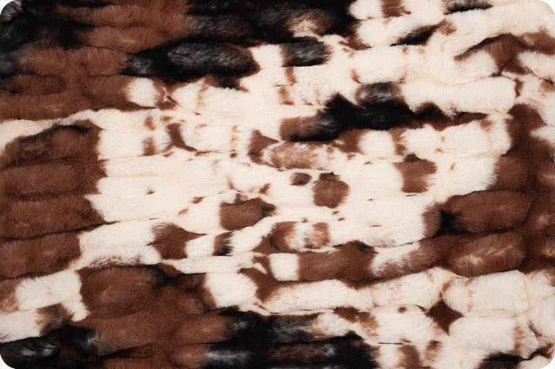 Minky Cuddle Blanket Luxe Milan Pony Ivory/Brown Minky Blanket - On Pins & Needles Quilting Co.