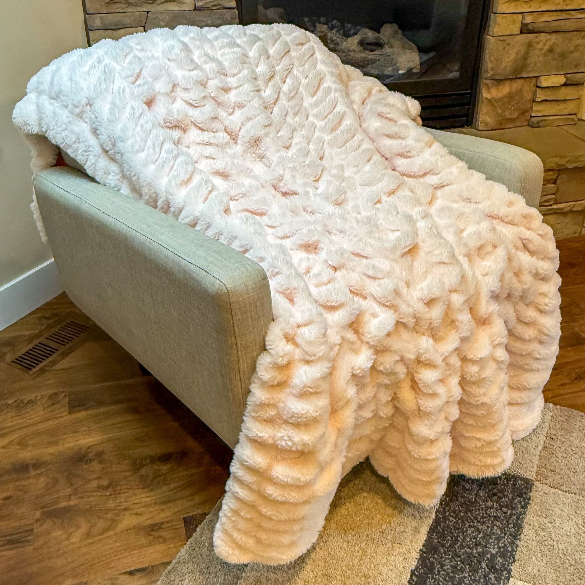 Minky Cuddle Blanket Luxe Milan Tutu Pink - On Pins & Needles Quilting Co.