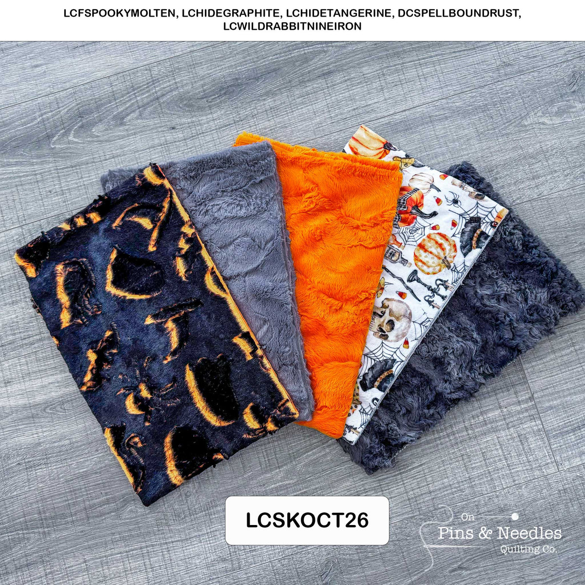Monthly Bundle 5 Pack of 10" x 60" Luxe Cuddle Strips (Oct26) - Shannon Fabrics - On Pins & Needles Quilting Co.
