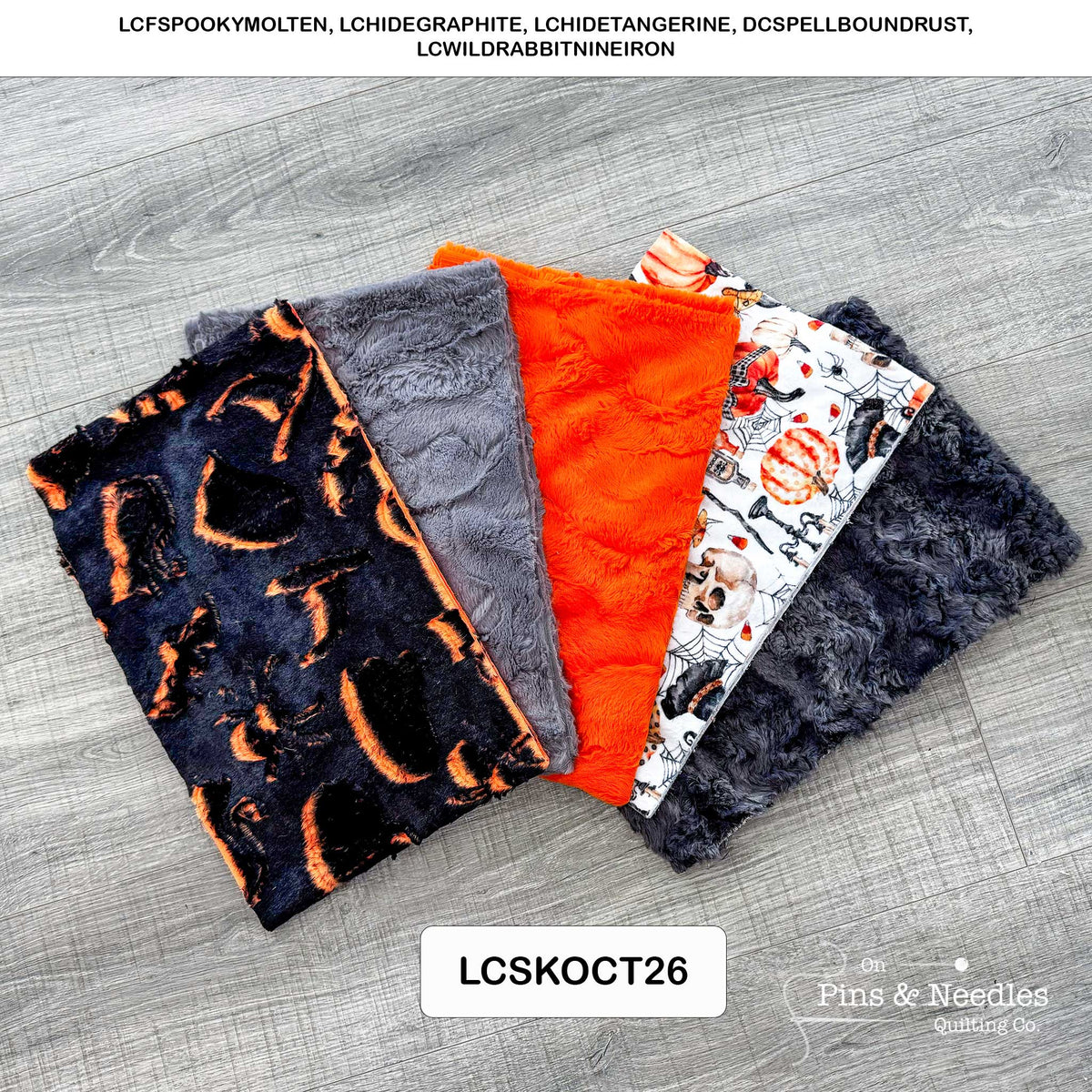 Monthly Bundle 5 Pack of 10" x 60" Luxe Cuddle Strips (Oct26) - Shannon Fabrics - On Pins & Needles Quilting Co.