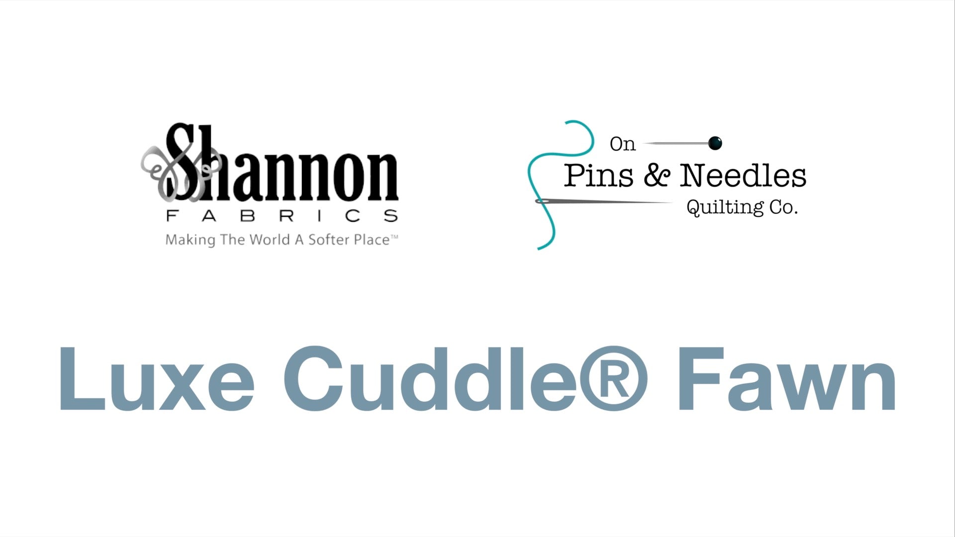 Shannon Fabrics Luxe Cuddle Fawn Product Video