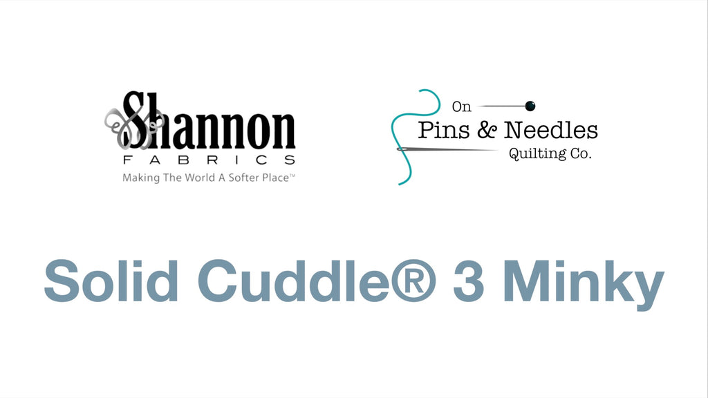 Shannon Fabrics Cuddle 3 Minky Fabric Product Video