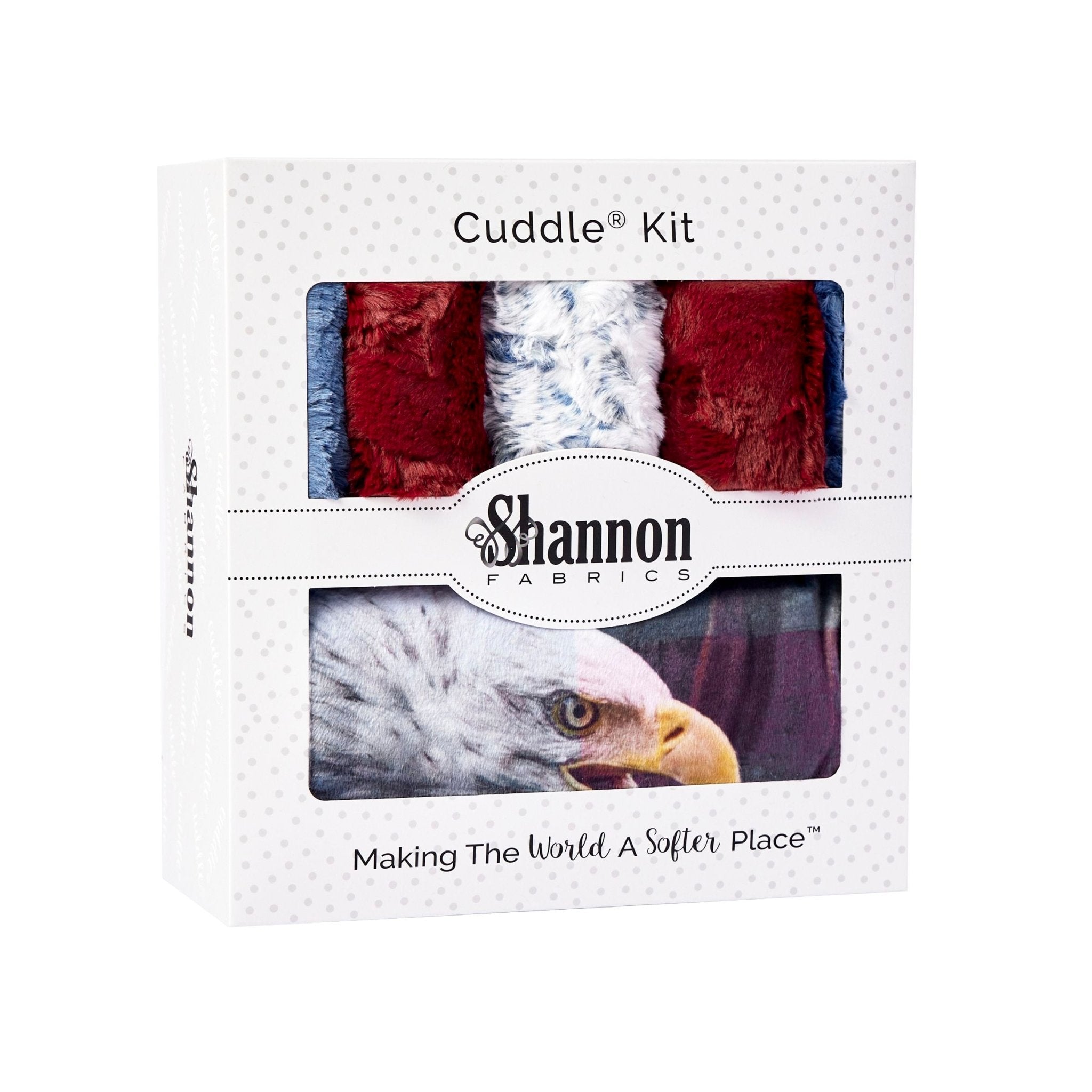 Shannon Fabrics Borderline Home of the Brave Cuddle Minky Blanket Kit 58"x68" - On Pins & Needles Quilting Co.