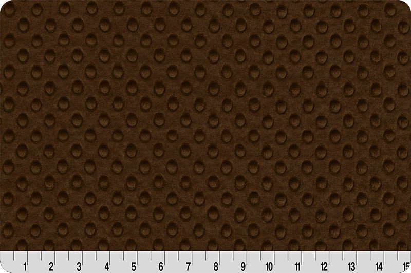 Shannon Fabrics Cuddle Dimple Brown Minky Fabric - On Pins & Needles Quilting Co.