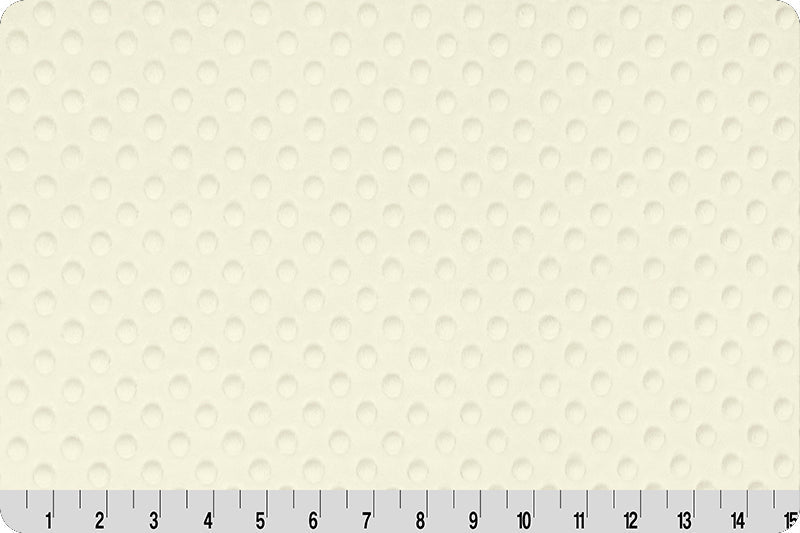 Shannon Fabrics Cuddle Dimple Ivory Minky Fabric - On Pins & Needles Quilting Co.