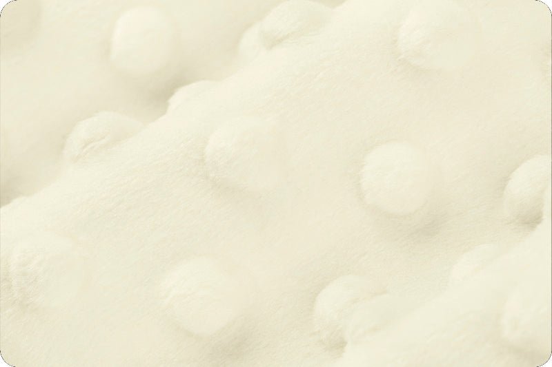 Shannon Fabrics Cuddle Dimple Ivory Minky Fabric - On Pins & Needles Quilting Co.