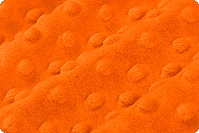 Shannon Fabrics Cuddle Dimple Orange Minky Fabric - On Pins & Needles Quilting Co.