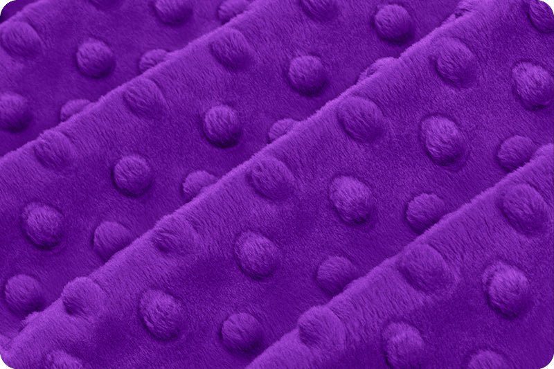 Shannon Fabrics Cuddle Dimple Purple Minky Fabric - On Pins & Needles Quilting Co.